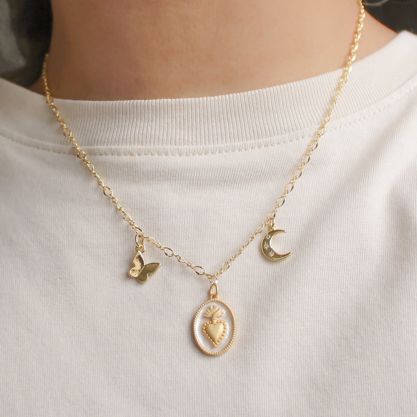 CADENA CHARMS MÍSTICO