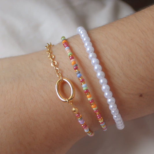 SET PULSERAS ARCOÍRIS